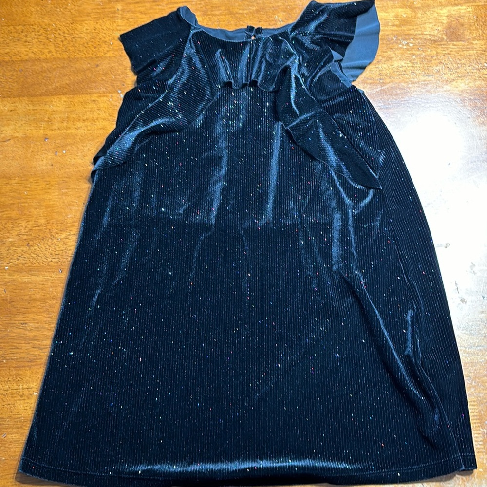 Sparkly black velvety cat and jack dress